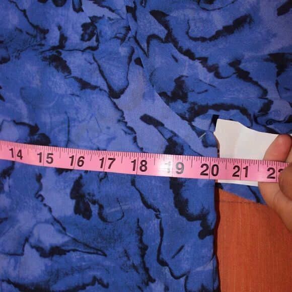 NEW Halogen blue  Long Sleeve Blouse Women Small - Picture 9 of 12